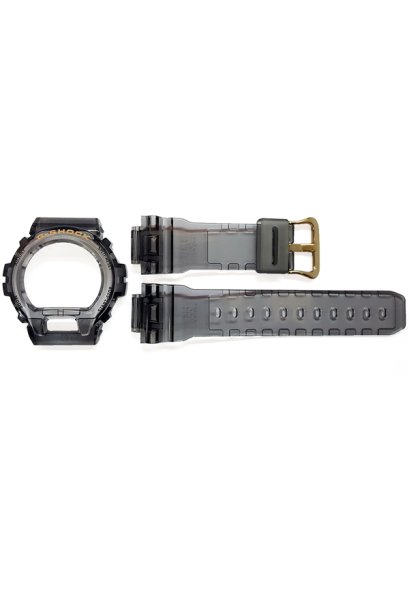 Casio G-Shock กรอบและสาย รุ่น DW-6900FG-8 (สีเทาใส)